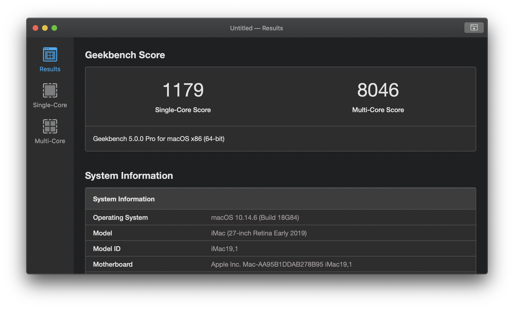 benchmark software for mac